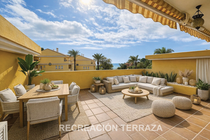 Apartamento de 3 dormitorios con terraza y vistas al mar en Marbella, a pocos metros de la playa