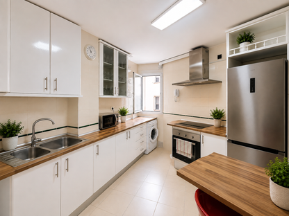 Apartamento con vistas al mar, 4 habitaciones y garaje