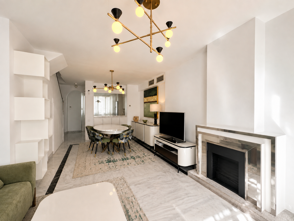 Elegante dúplex con terraza y vistas al mar a pasos de la playa